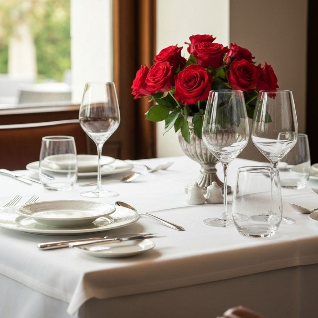 Reserved table ambiance